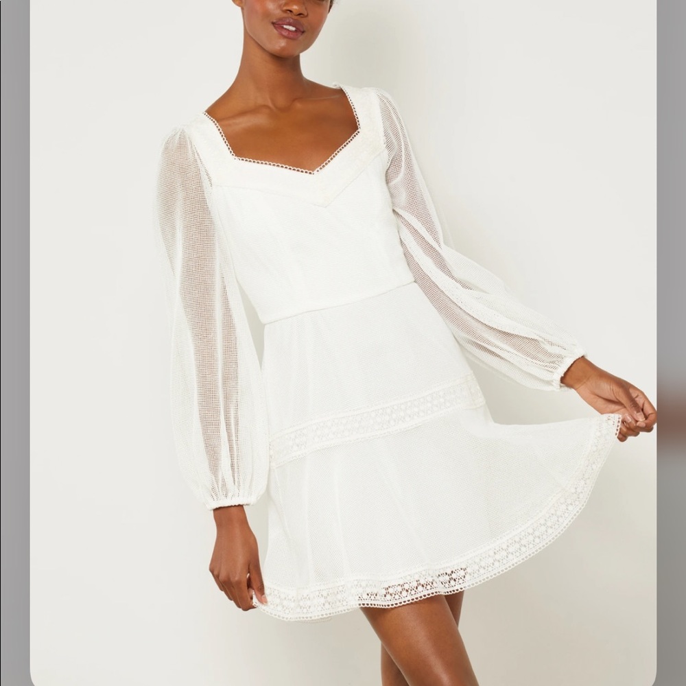 BCBGMAXARIA Minna Evening Dress - Off White